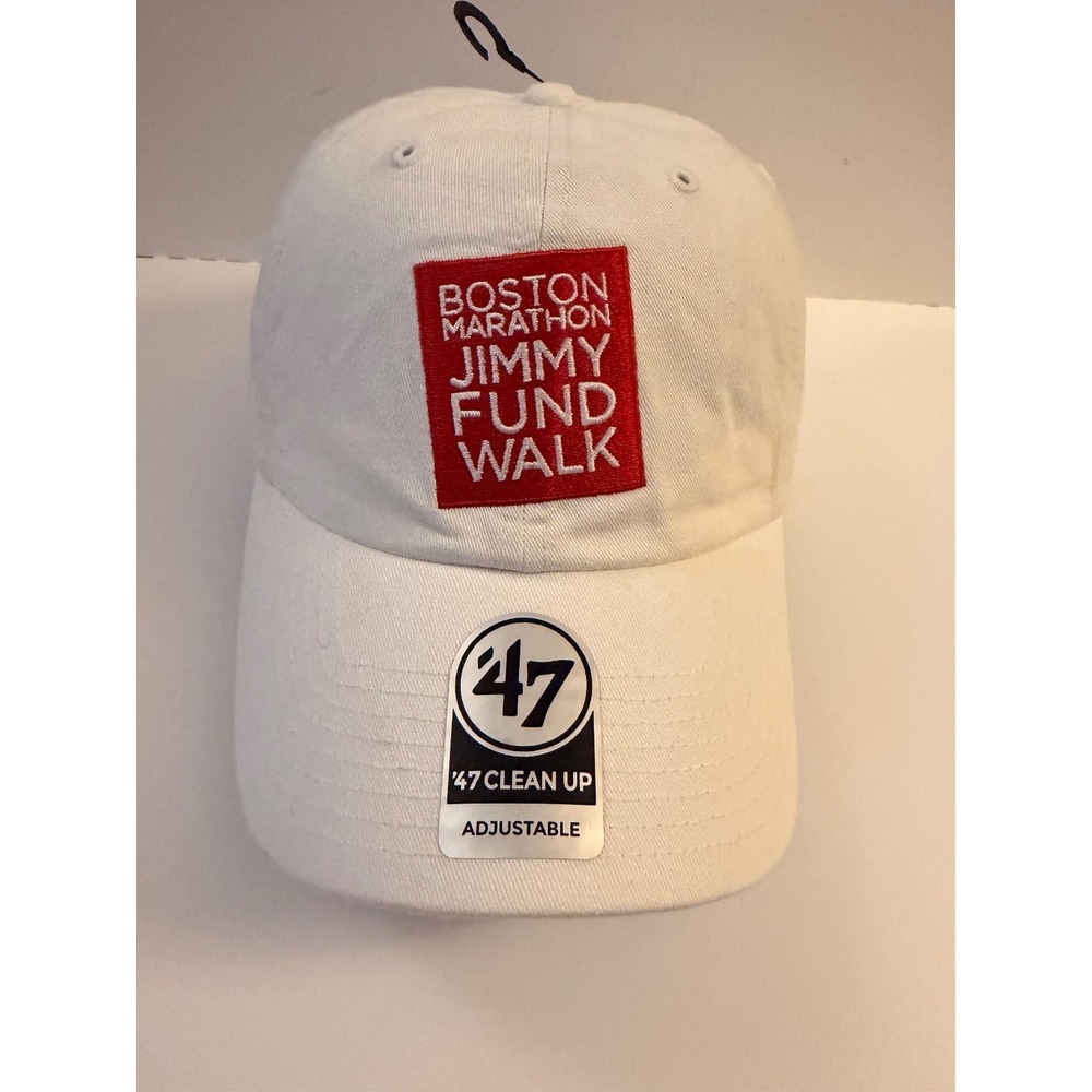 '47 Boston Marathon Jimmy Fund Walk Hat White NWT